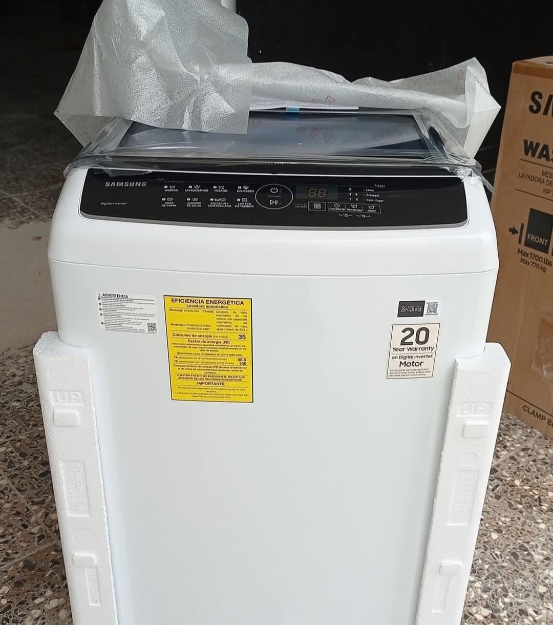 Lavadora Automática SAMSUNG 9 kg Blanca