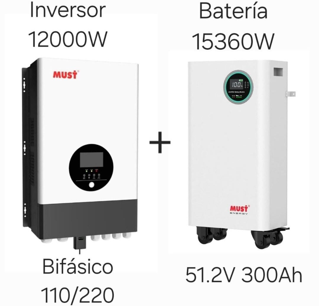Kit Solar Profesional MUST de 15kWh