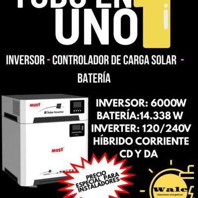 Kit Solar Acoplado Profesional MUST 6000W