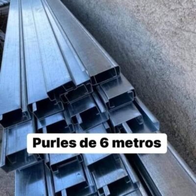 Purlines de Acero Importados de 6 metros