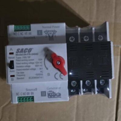 Transfer Automático 3 Polos 220V y 100 Amperios