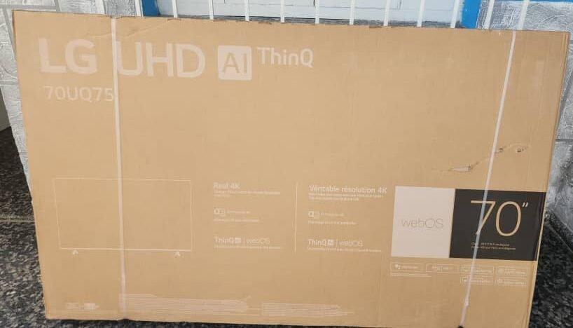 Televisor LG de 70 Pulgadas 4K UHD AI ThinQ